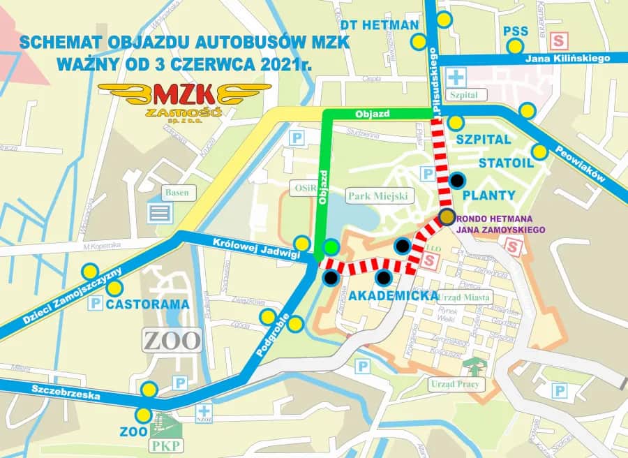 Linia 44 Zamość-Niewirków: Gdzie wsiąść i sprawdzić rozkład?